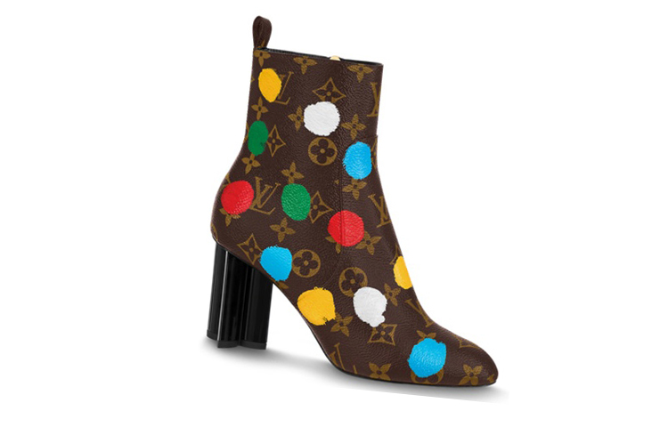 (W) LV Yayoi Kusama Silhouette Ankle Boot 'Brown Canvas' 圖 2