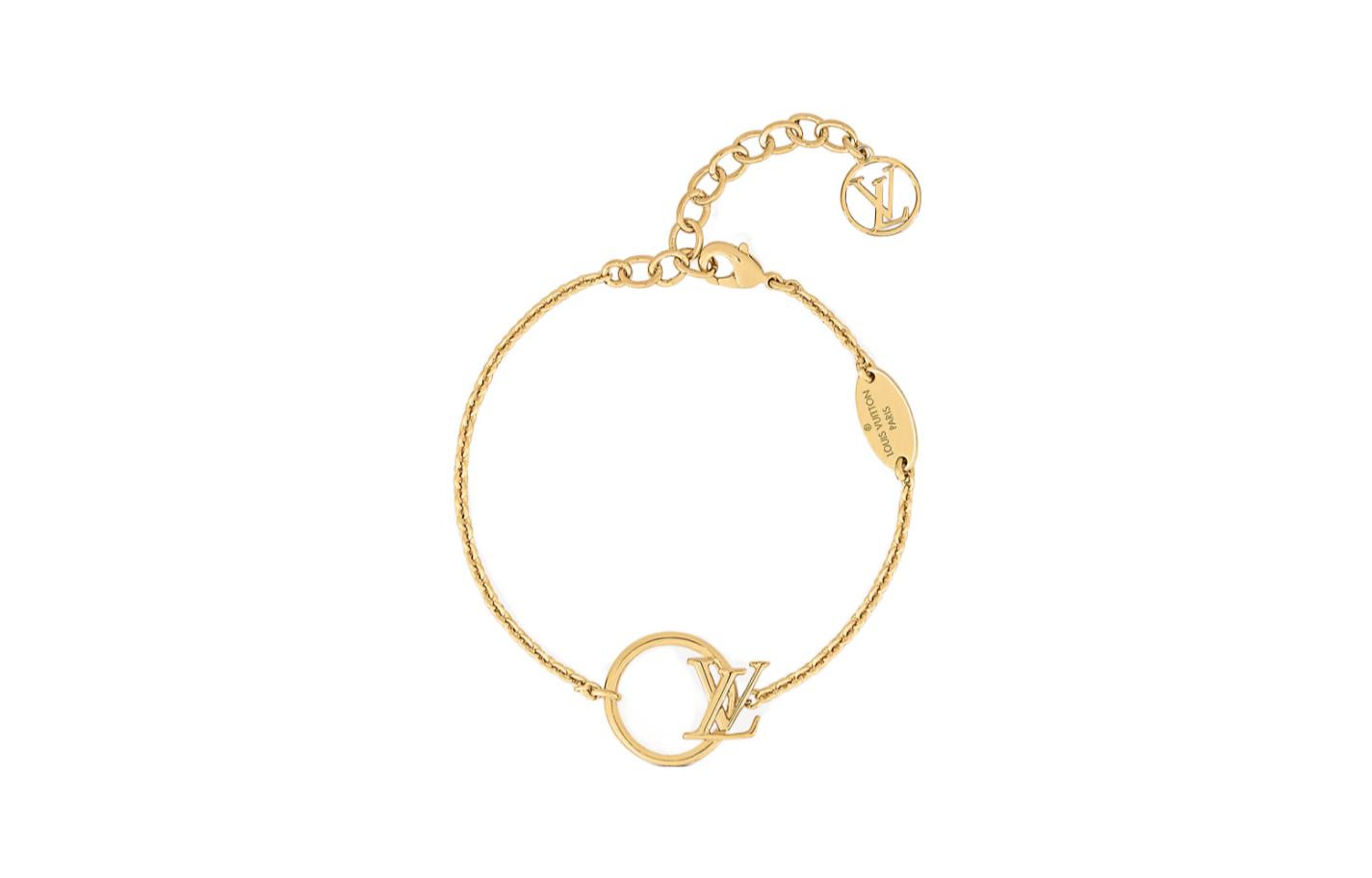 (Women) LOUIS VUITTON Zeroline Metal Bracelet for Women - Elegant Cat-Eye Design. M00761
