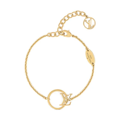 (Women) LOUIS VUITTON Zeroline Metal Bracelet for Women - Elegant Cat-Eye Design. M00761