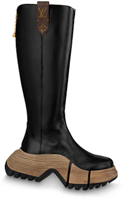 (W) Louis Vuitton Zoom 'High-Top Kulit Hitam dengan Zipper' 1ABGGR Order (W) Louis Vuitton Zoom 'High-Top Kulit Hitam dengan Zipper' 1ABGGR