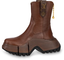 (Women) Louis Vuitton Zoom 'Calfskin Fashion Zip Ankle Boot Chestnut' 1ABGS1 (Women) Louis Vuitton Zoom 'Calfskin Fashion Zip Ankle Boot Chestnut' 1ABGS1