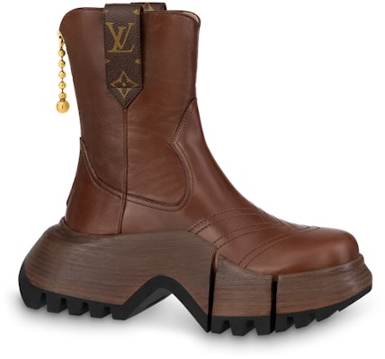 (Women) Louis Vuitton Zoom 'Calfskin Fashion Zip Ankle Boot Chestnut' 1ABGS1 Order (Women) Louis Vuitton Zoom 'Calfskin Fashion Zip Ankle Boot Chestnut' 1ABGS1