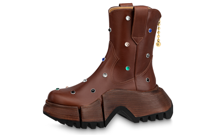 (Women) Louis Vuitton Zoom 'Chestnut Leather Zip' 1ABGZT