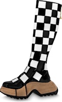 (Women) Louis Vuitton Zoom 'White Black Leather High-Top' 1ABGHN (Women) Louis Vuitton Zoom 'White Black Leather High-Top' 1ABGHN