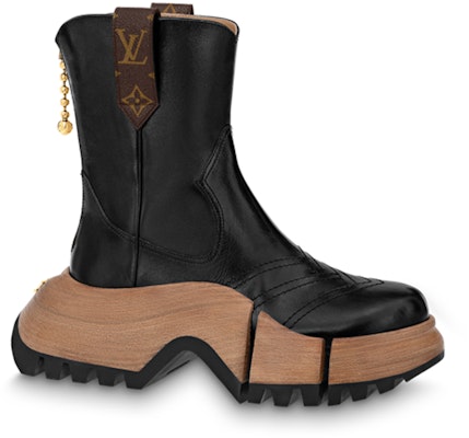 (Women) Louis Vuitton Zoom Boot 'Black Leather Platform Zip' 1ABGRT Order (Women) Louis Vuitton Zoom Boot 'Black Leather Platform Zip' 1ABGRT