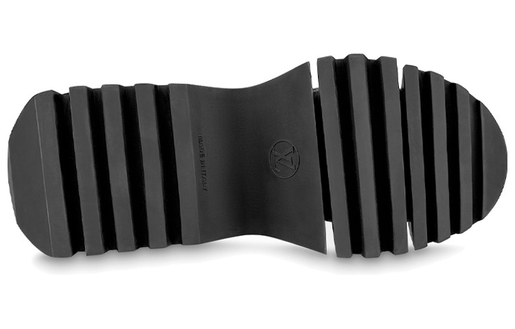 Shop (W) 路易威登黑色皮革拉链厚底靴 1ABGZL