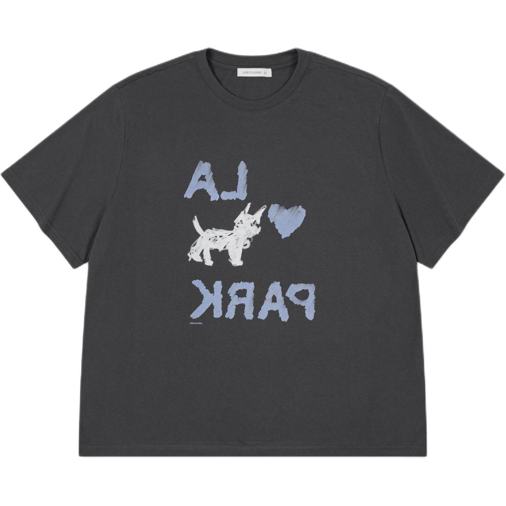 (Women) Low Classic Love Park Graphic Charcoal T-Shirt LOW9476