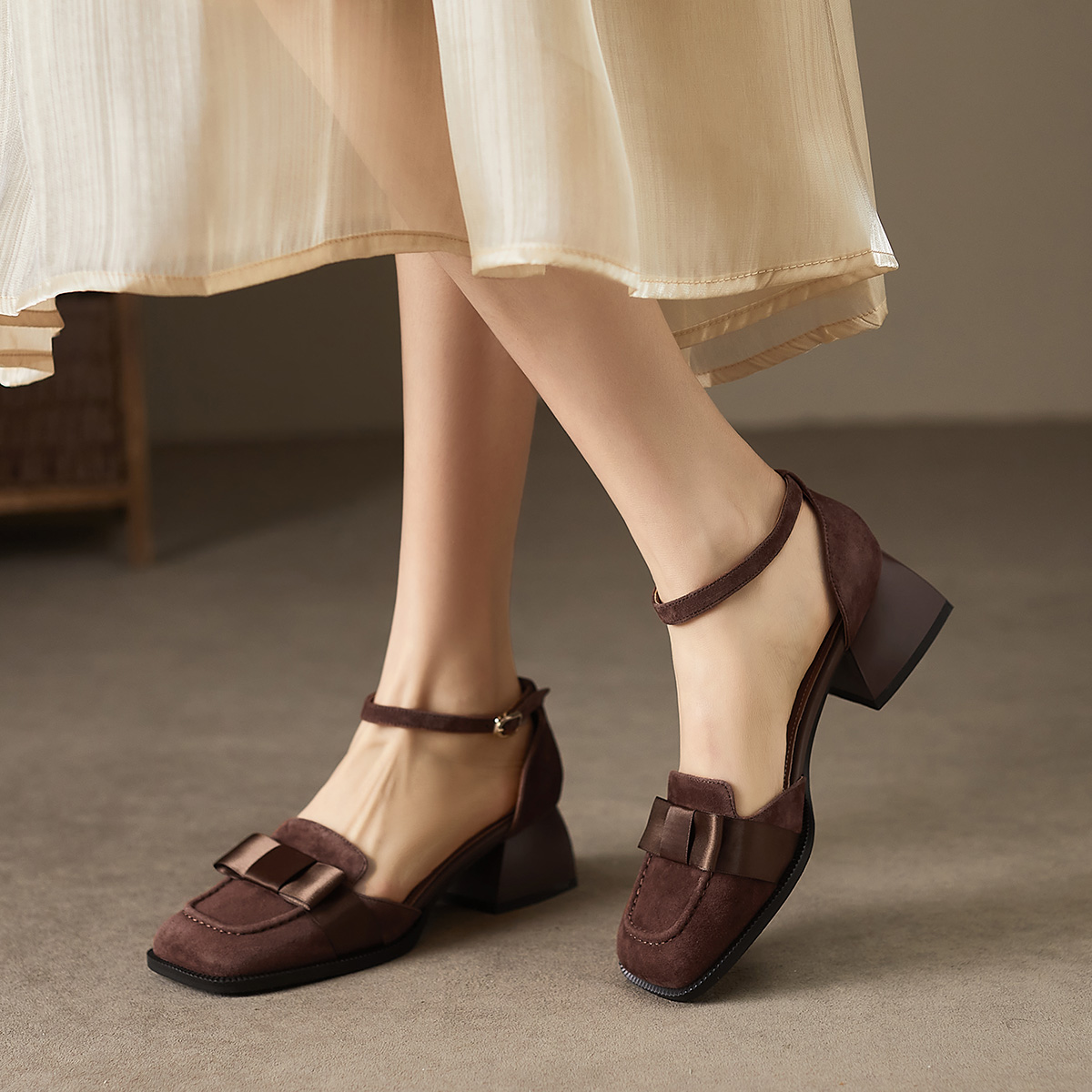 (W) Luiza Barcelos 3cm 'Fashion Casual Versatile Chunky Heel' 圖 3