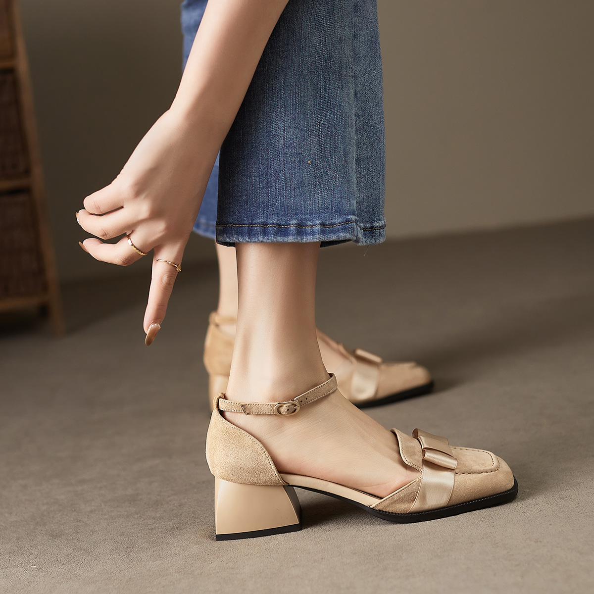 (W) Luiza Barcelos 3cm 'Fashion Casual Versatile Chunky Heel' 圖 7