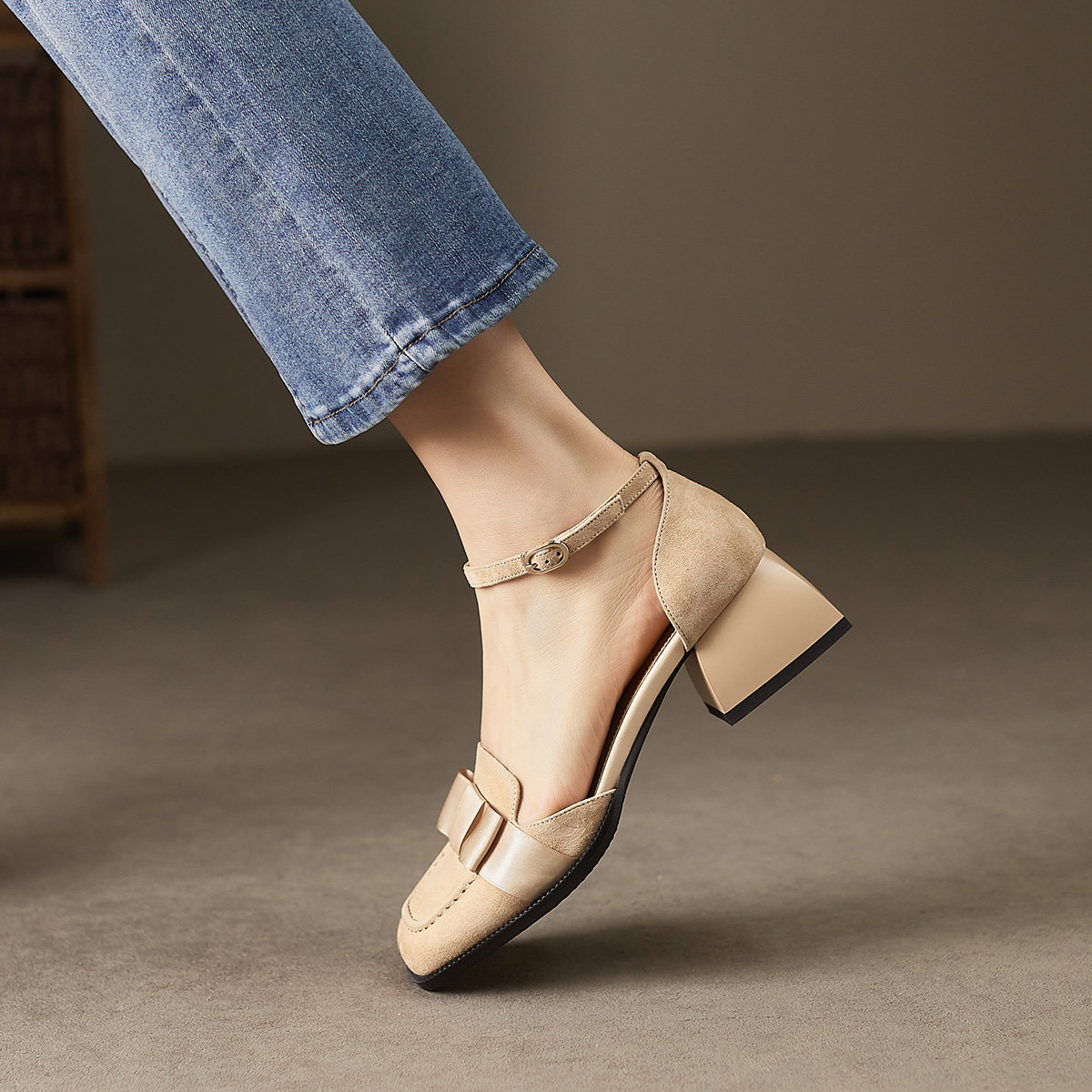 (W) Luiza Barcelos 3cm 'Fashion Casual Versatile Chunky Heel' 圖 8