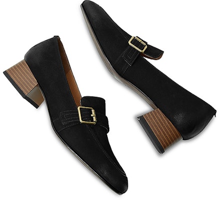 (Women) Luiza Barcelos 3cm 'Retro Square Toe Block Heel' X900943 3