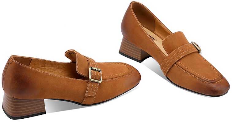 (Women) Luiza Barcelos 3cm 'Retro Square Toe Block Heel' X900943 Shop (Women) Luiza Barcelos 3cm 'Retro Square Toe Block Heel' X900943