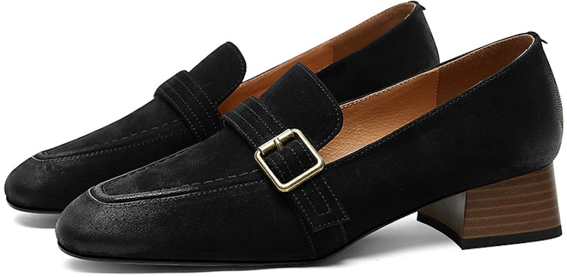 (Women) Luiza Barcelos 3cm 'Retro Square Toe Block Heel' X900943 2