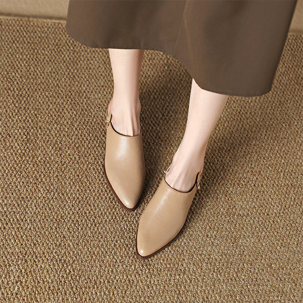 (W) Luiza Barcelos 4.5cm 'Apricot Simple Fashion Peep-Toe Block Heel' 圖 7