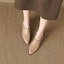 Sizing (W) Luiza Barcelos 4.5cm 'Aprikot Fesyen Mudah Tumit Blok Peep-Toe' XWP1SK0628