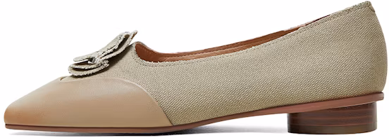 (Women) Luiza Barcelos 'Apricot Square Toe Casual Flat' X901305 (Women) Luiza Barcelos 'Apricot Square Toe Casual Flat' X901305