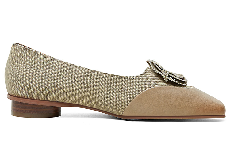 Order (W) Luiza Barcelos 'Zapato Plano Casual Punta Cuadrada Albaricoque' X901305