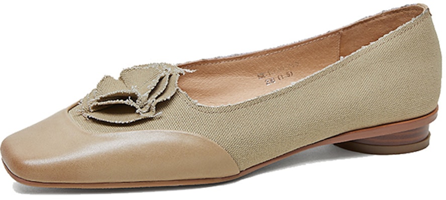 (Women) Luiza Barcelos 'Apricot Square Toe Casual Flat' X901305 Lookbook (Women) Luiza Barcelos 'Apricot Square Toe Casual Flat' X901305