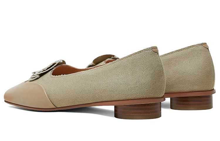 Purchase (W) Luiza Barcelos 'Zapato Plano Casual Punta Cuadrada Albaricoque' X901305
