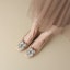 Order (W) Luiza Barcelos 'Apricot Suede Kristal Gelang Tumit Tinggi Hujung Empat Segi' XWP1SK0211