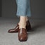 Lookbook (W) Luiza Barcelos 'Tumit Blok Tali Gesper Coklat' X901073