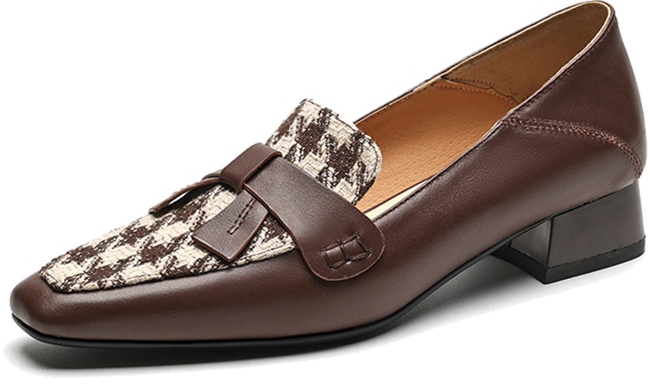 women-luiza-barcelos-brown-houndstooth-chunky-heel-pumps-b901640