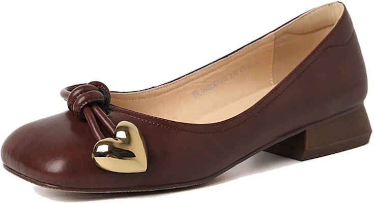 (Women) Luiza Barcelos 'Burgundy Metal Square-Toe Block Heel with Bow' X901118 Lookbook (Women) Luiza Barcelos 'Burgundy Metal Square-Toe Block Heel with Bow' X901118