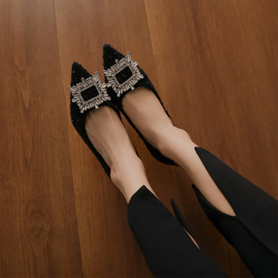 Luiza Barcelos 織物 時尚舒適休閒 細跟 高跟鞋 8.5cm 女款 Purchase Luiza Barcelos 織物 時尚舒適休閒 細跟 高跟鞋 8.5cm 女款