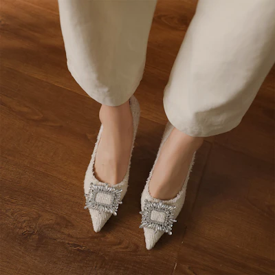 Luiza Barcelos 織物 時尚舒適休閒 細跟 高跟鞋 8.5cm 女款 Cheap Luiza Barcelos 織物 時尚舒適休閒 細跟 高跟鞋 8.5cm 女款