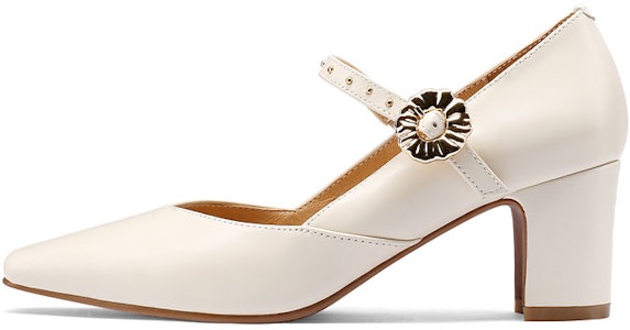 (W) Luiza Barcelos 金属扣尖头粗跟鞋 X900912 Buy (W) Luiza Barcelos 金属扣尖头粗跟鞋 X900912