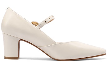 (W) Luiza Barcelos 金属扣尖头粗跟鞋 X900912 Order (W) Luiza Barcelos 金属扣尖头粗跟鞋 X900912