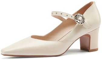 (W) Luiza Barcelos 金属扣尖头粗跟鞋 X900912 Lookbook (W) Luiza Barcelos 金属扣尖头粗跟鞋 X900912