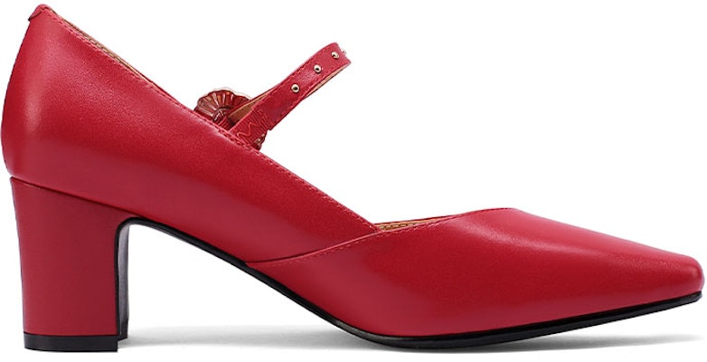(Women) Luiza Barcelos 'Metal Buckle Pointed-Toe Block Heel' X900912 Cheap (Women) Luiza Barcelos 'Metal Buckle Pointed-Toe Block Heel' X900912