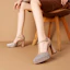 Details for (W) Luiza Barcelos 'Sepatu Hak Chunky Pink dengan Kepala Runcing dan Gesper' X9SK0405