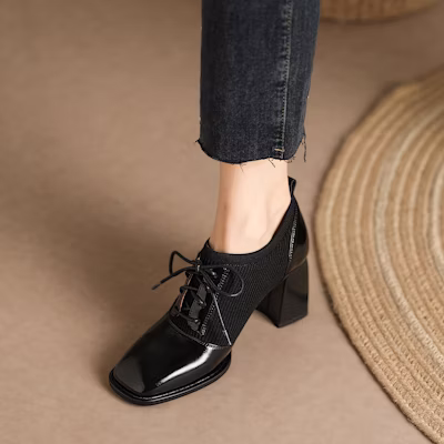 (Women) Luiza Barcelos 'Simplified Versatile Chunky Heel' X901103 Cheap (Women) Luiza Barcelos 'Simplified Versatile Chunky Heel' X901103