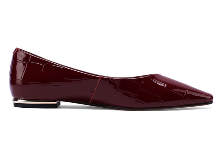 Order (W) Luiza Barcelos 尖头漆皮平底鞋 X900863