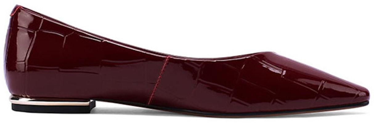 (W) Luiza Barcelos Sepatu Flat Kulit Mengkilap Berujung Lancip X900863 Order (W) Luiza Barcelos Sepatu Flat Kulit Mengkilap Berujung Lancip X900863