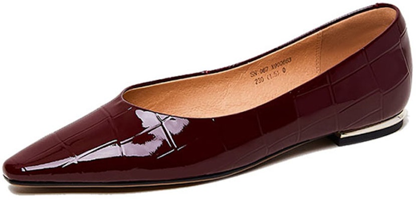 (W) Luiza Barcelos Sepatu Flat Kulit Mengkilap Berujung Lancip X900863 Lookbook (W) Luiza Barcelos Sepatu Flat Kulit Mengkilap Berujung Lancip X900863