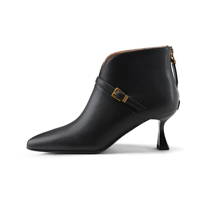 (W) Luiza Barcelos Ankle Boot 'Black Zipper'