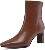 (Women) Luiza Barcelos Ankle Boot 'Retro Temperament Brown' X901998 (Women) Luiza Barcelos Ankle Boot 'Retro Temperament Brown' X901998