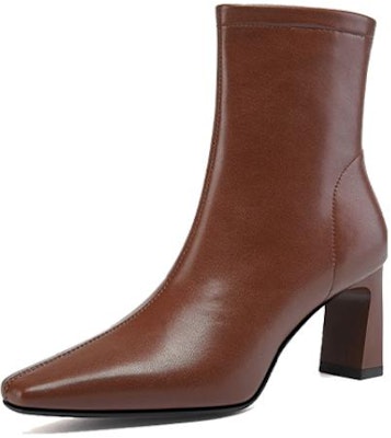 (W) Luiza Barcelos复古棕色气质踝靴 X901998 Buy (W) Luiza Barcelos复古棕色气质踝靴 X901998