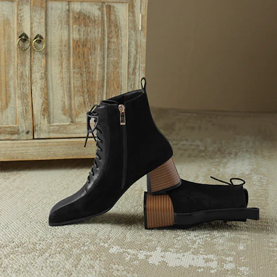 (W) 루이자 바르셀로스 블랙 앵클부츠 (Luiza Barselos Black Ankle Boots - shortened) X902031 Sizing (W) 루이자 바르셀로스 블랙 앵클부츠 (Luiza Barselos Black Ankle Boots - shortened) X902031