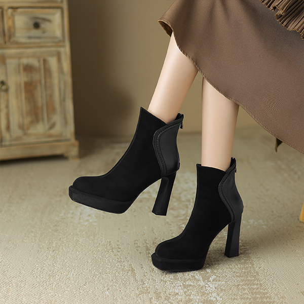 Purchase (W) Botines de Cuero Negro Luiza Barcelos X902010