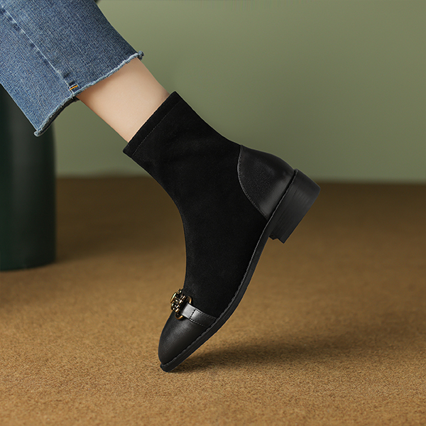 (W) Luiza Barcelos Ankle Boots 'Black Metal Bit' 圖 2