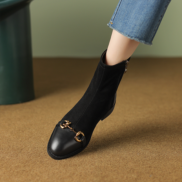 (W) Luiza Barcelos Ankle Boots 'Black Metal Bit' 圖 4