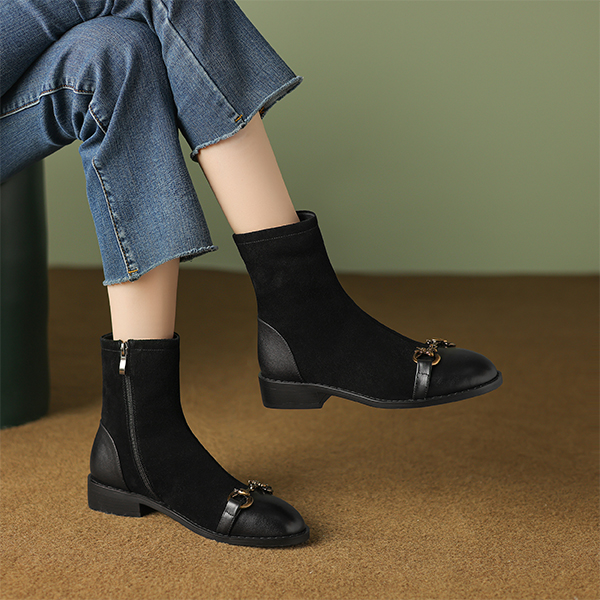 (W) Luiza Barcelos Ankle Boots 'Black Metal Bit' 圖 5