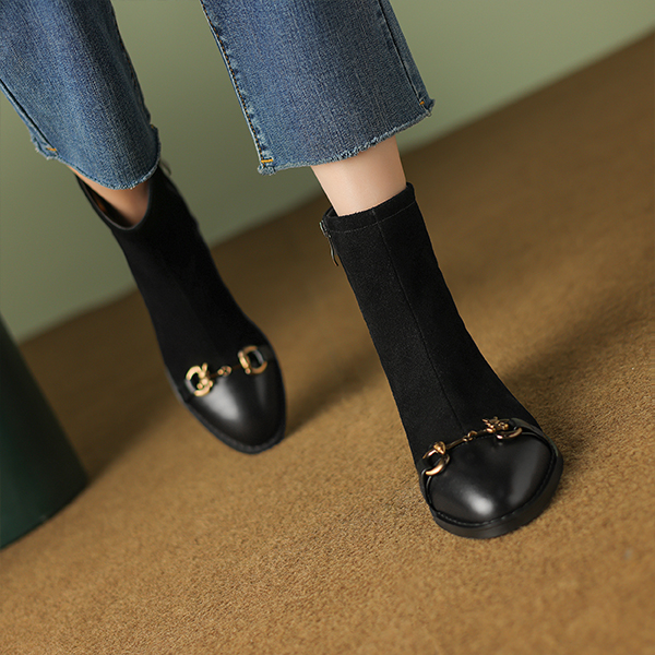 (W) Luiza Barcelos Ankle Boots 'Black Metal Bit' 圖 6