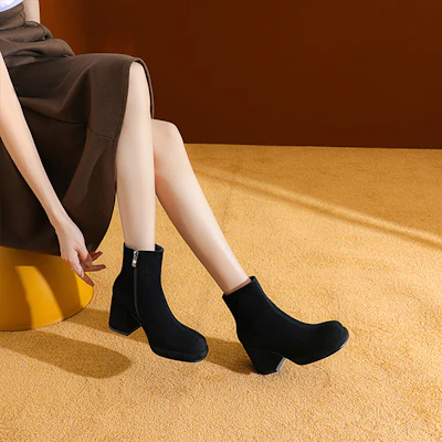 (W) Botines Luiza Barcelos 'Negro Ante' X902065 Shop (W) Botines Luiza Barcelos 'Negro Ante' X902065