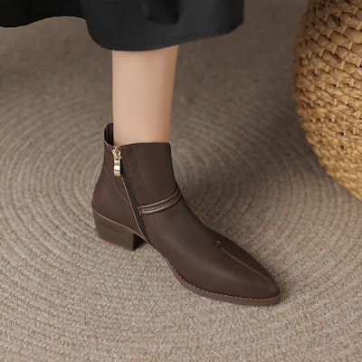 (Women) Luiza Barcelos Ankle Boots 'Dark Brown' X902026 Purchase (Women) Luiza Barcelos Ankle Boots 'Dark Brown' X902026