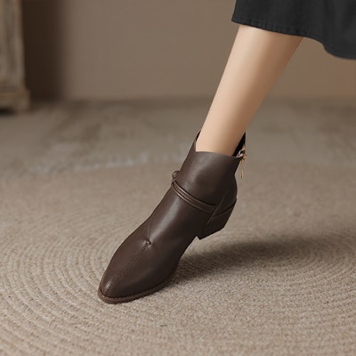 (Women) Luiza Barcelos Ankle Boots 'Dark Brown' X902026 Details for (Women) Luiza Barcelos Ankle Boots 'Dark Brown' X902026
